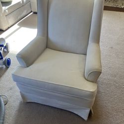 Natural Linen Pottery Barn Rocking Chair
