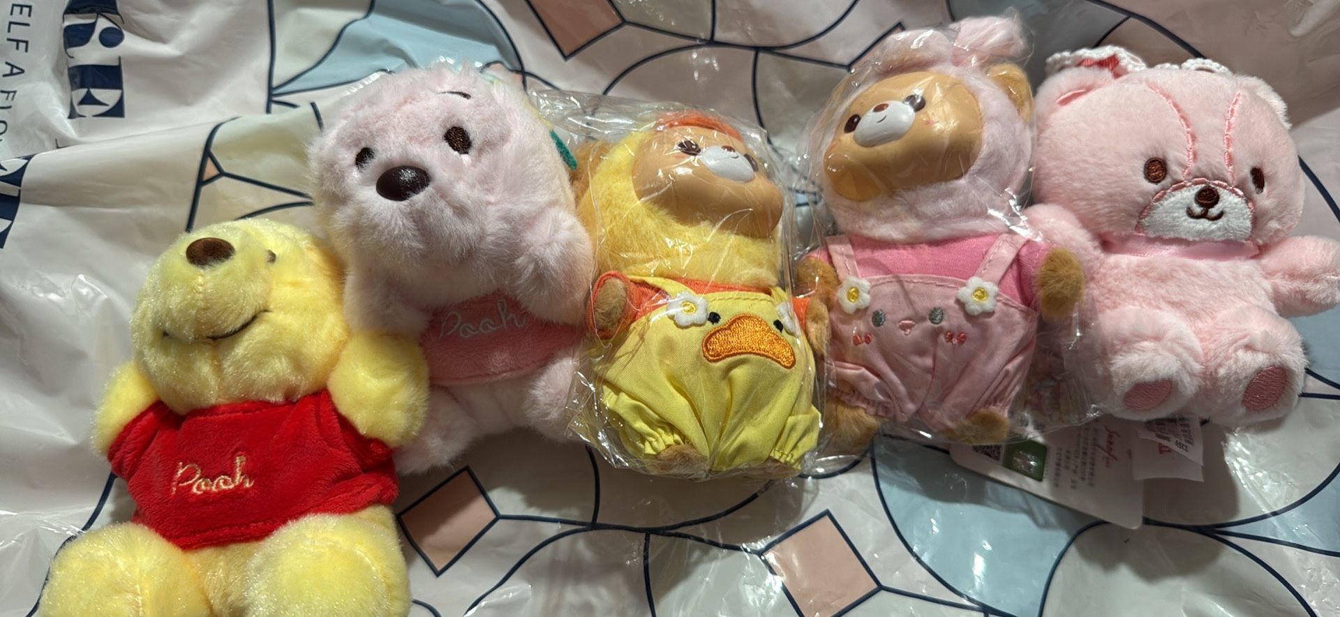 Bear Plush Set