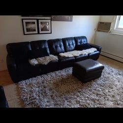 Black Couch & Chair Set