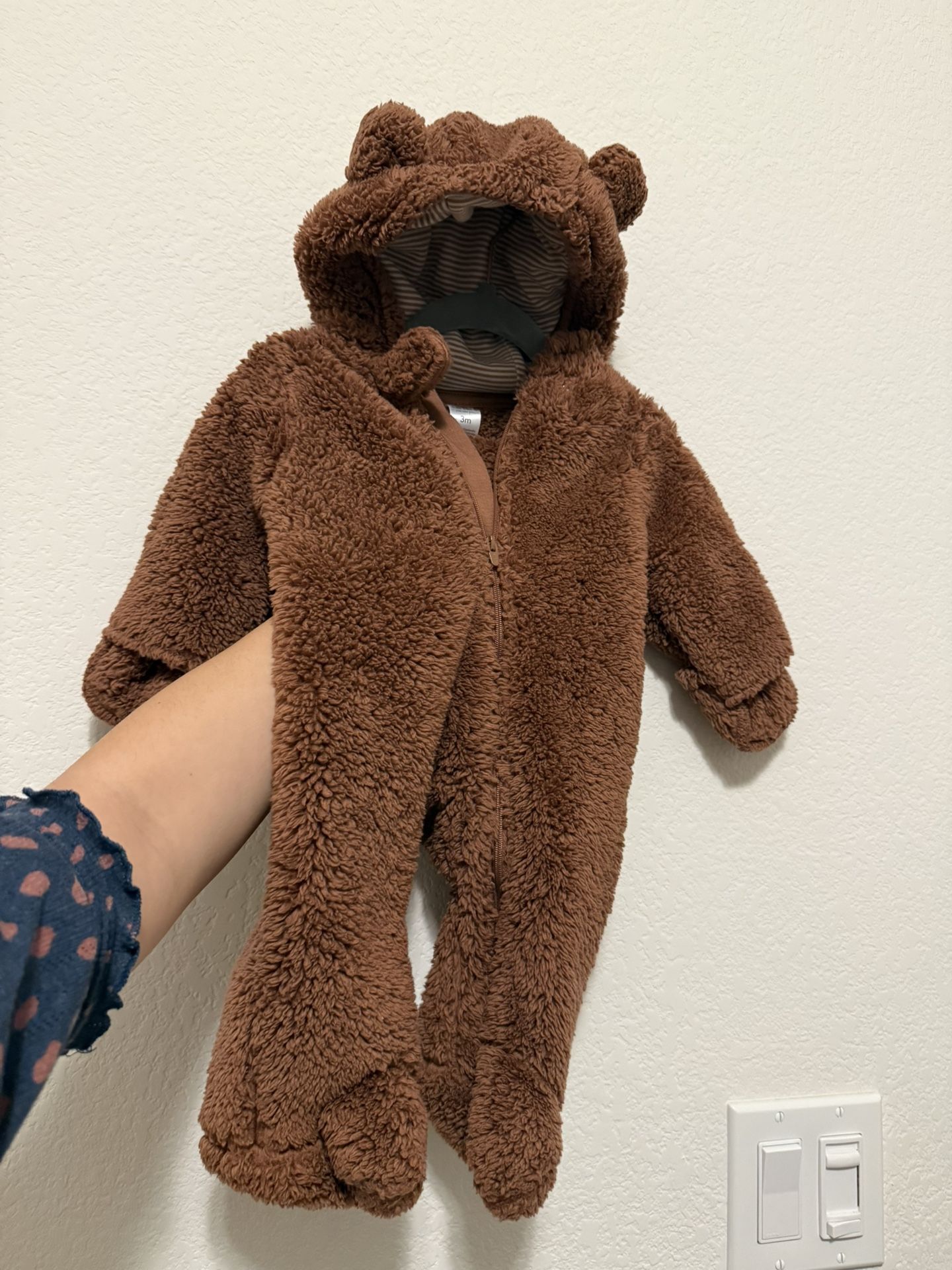 Carter's 3M- Mameluco con capucha para bebé