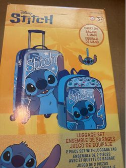 Brand new in box Disney Lilo & Stitch Hardside Carry On suitcase and backpack