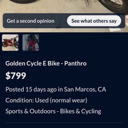 Golden Cycle E Bike