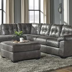 Signature Design by Ashley Fallston Sectional and Ottoman