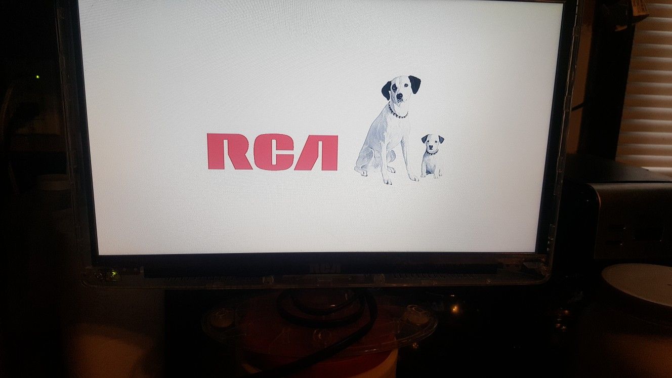 RCA 15in clear LED HDTV / monitor as is clear prison TV see through