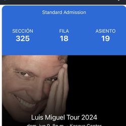 Tickets Luis Miguel 