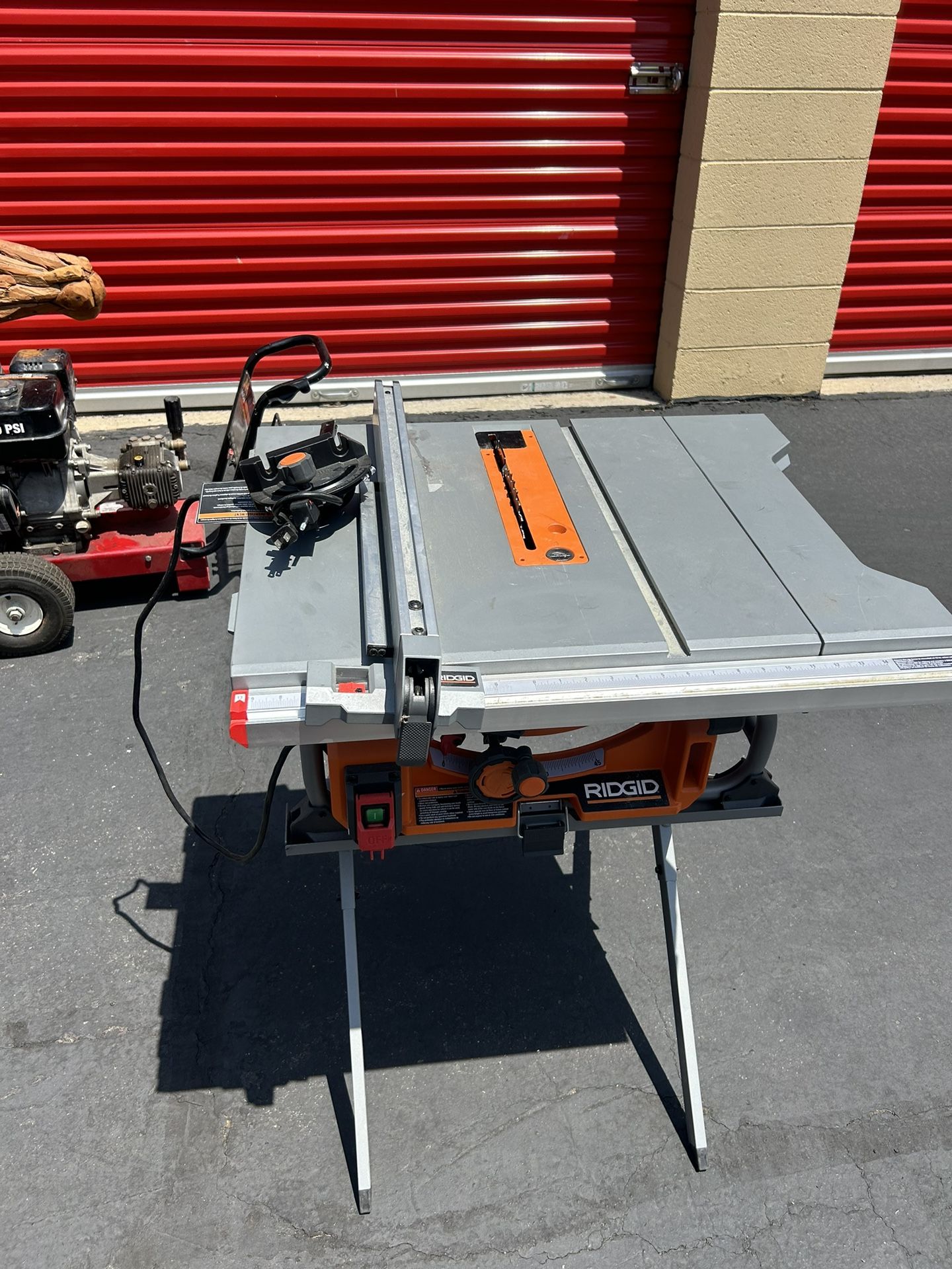 15 Amp 10 in. Portable Corded Jobsite Table Saw with Folding Stand