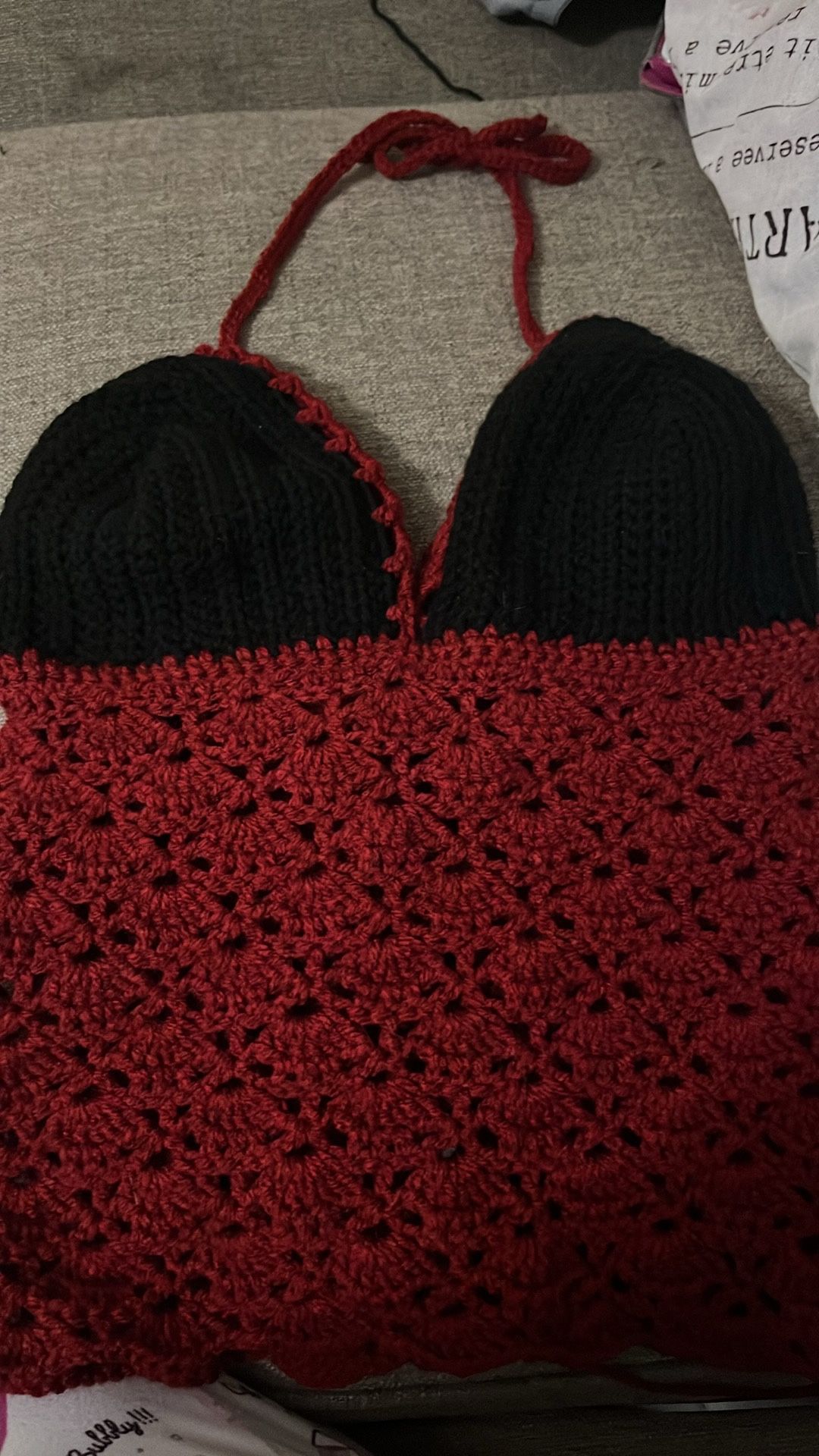 Handmade Crochet Halter Top