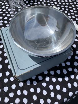 Nambe Bowl  Vintage Nambe Butterfly Bowl measures about 6" x 5" and is 1.8" tall