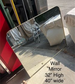 Wall Mirror 32” High x 40” Wide