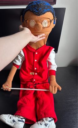 Vintage Kids on the Block Renaldo Rodriguez Puppet w/ Cane & Glasses (1978)
