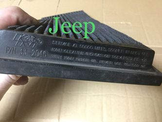 K&N reusable high-flow air filter for Jeep vehicles