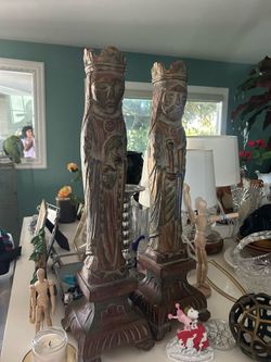 King queen statue type