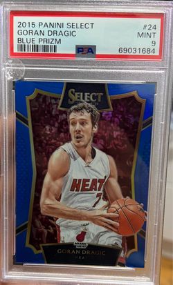 PSA 9 Goran Dragic Blue Prizm from 2015 Panini Select