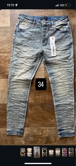 purple jeans