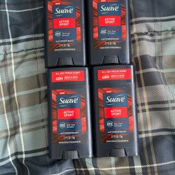 4 Suave Active Sport Deodorant For Men