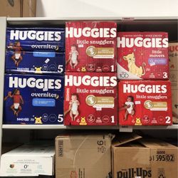 Diapers, Different Sizes , Counts And Brands 