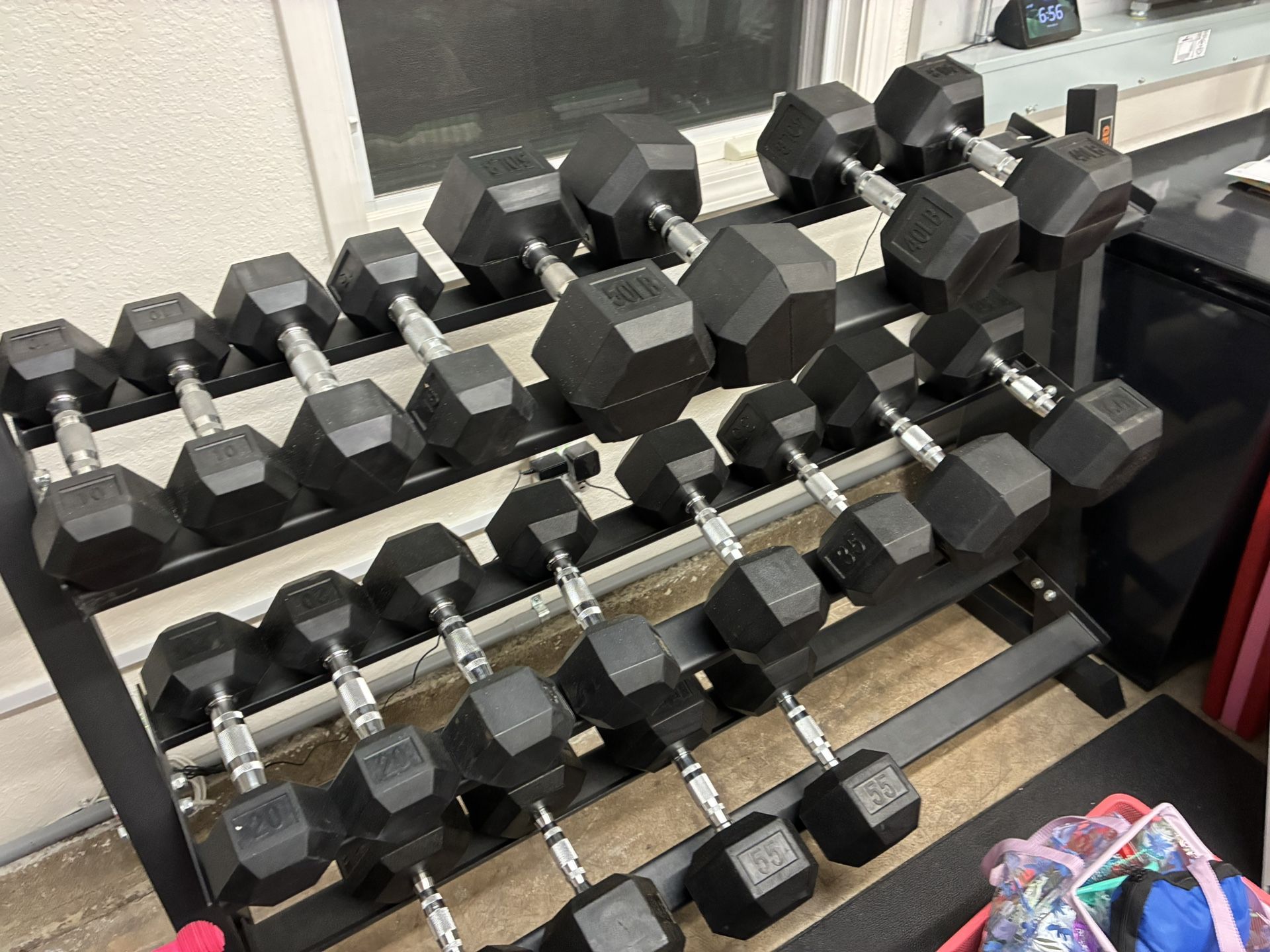 Dumbbell Set And Rack 