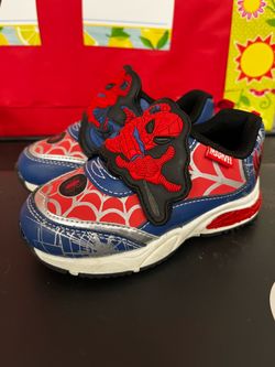 Spiderman toddler tennis shoes