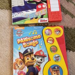 Paw Patrol And Mickey Mouse Club HOUSE play A Song Kids Books, Music Books, Piano Book