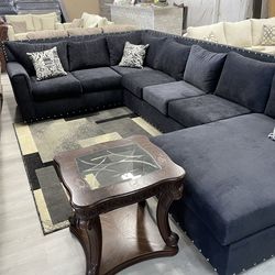 DARK BLUE SECTIONAL