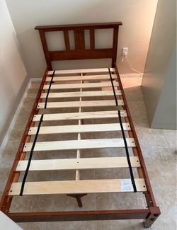 Twin XL Bed Frame Only, Solid hardwood, Night and Day Furniture