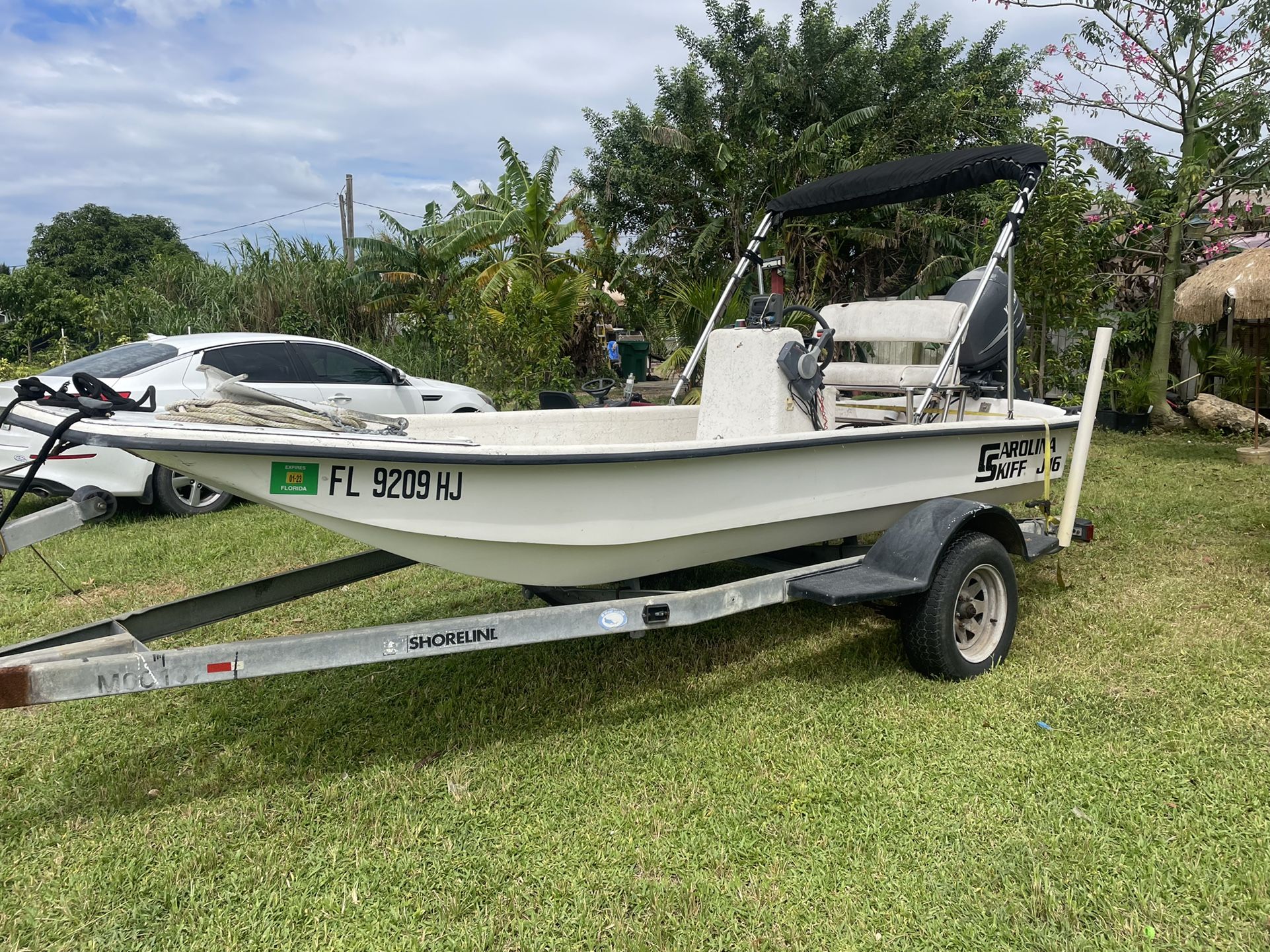 J16 Carolina skiff With a Runing Yamaha 50HP 4stroke New Transom With