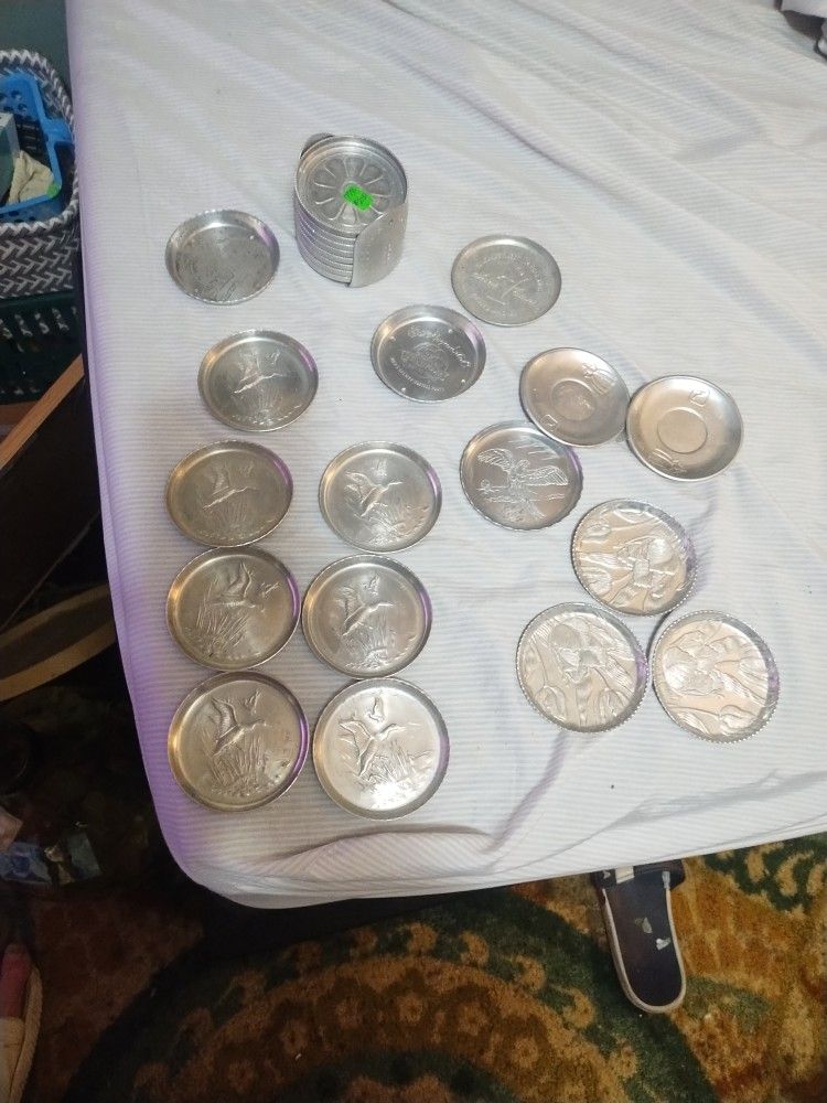 25 Vintage Aluminum Ash Trays Seven Seven And Stanhome 25 All Together  15 Takes Them All