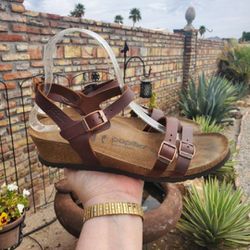 Birkenstock Papillio Alyssa Leather Womens Sandals Size 7-7.5