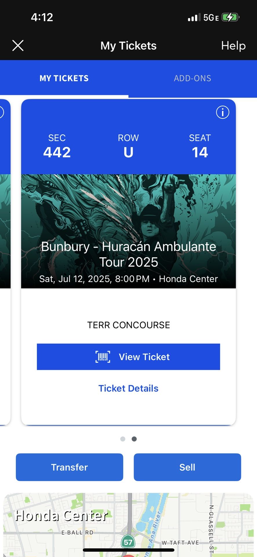 2 Boletos- Enrique Bunbury