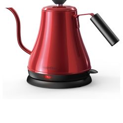 Electric Gooseneck Kettle 100% Stainless Steel BPA-Free Tea Kettle, Electric Pour Over Coffee Kettle Pot Portable Cordless Teapot with Auto Shut-Off P