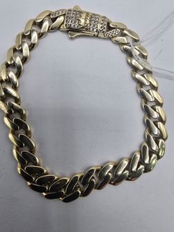 Cuban Monaco Gold Bracelet