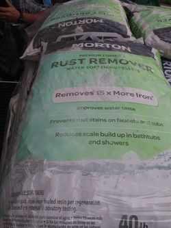 Morton salt rust remover