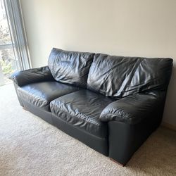 Black Leather Sofa