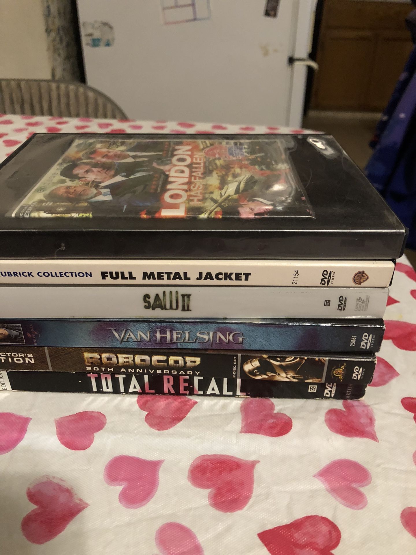 7 DVDs   $5. For All