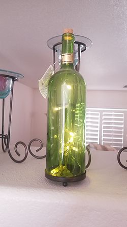 Light up wine bottle