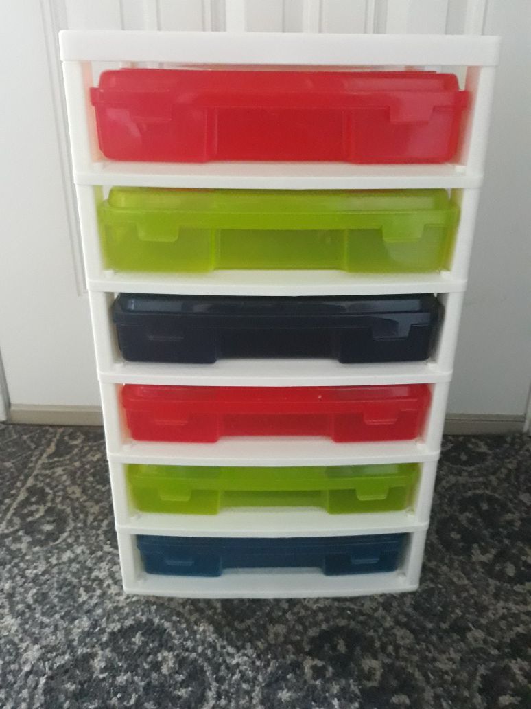 Storage Containers 6 Drawers