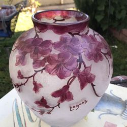 LEGRAS FLORAL VASE