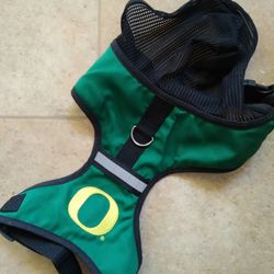 Oregon Ducks Dog Harness Sz Medium