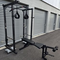 Weight Power Rack And Bench