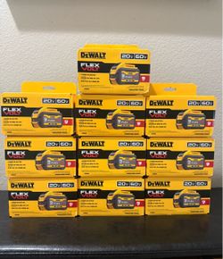 Dewalt Flexvolt 9Ah batteries New