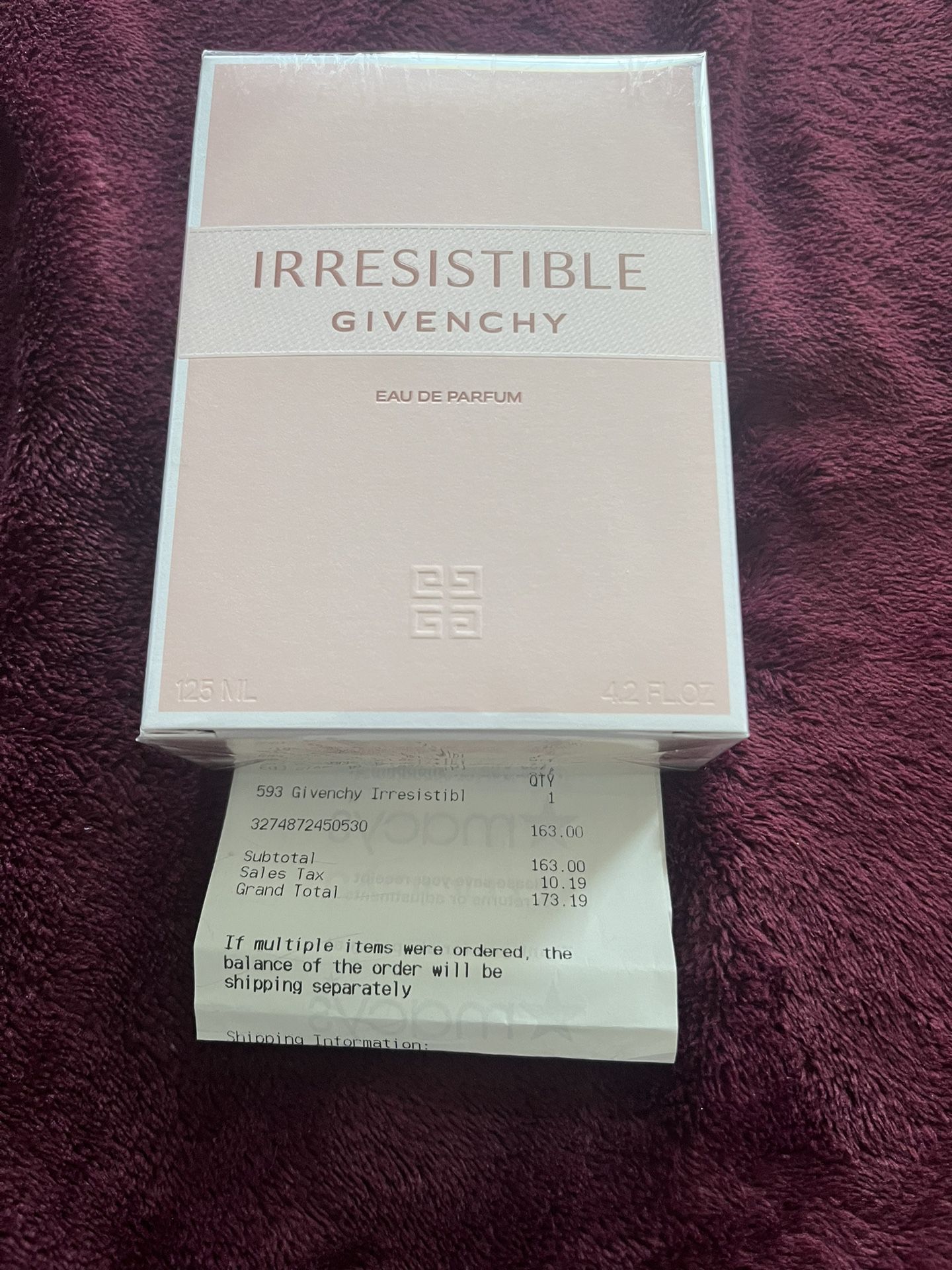 Irresistible Givenchy Perfume Brand New