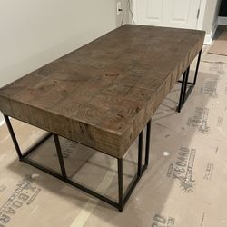 Brown Walnut Cocktail Coffee Table