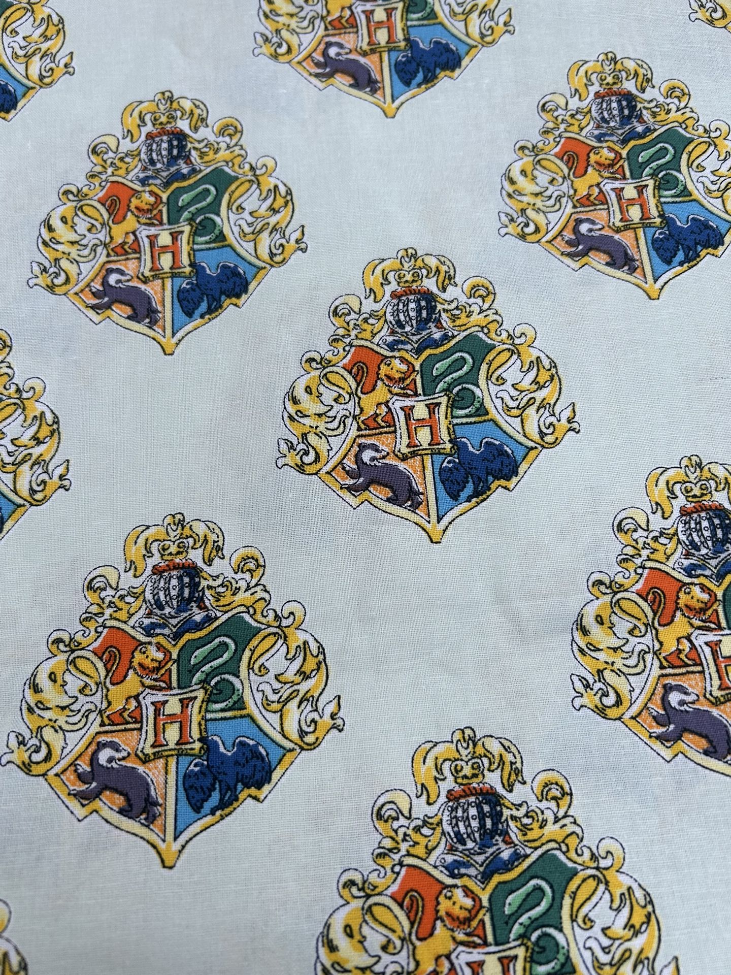 Harry Potter Cotton Fabric, Blue Watercrest By The Yard