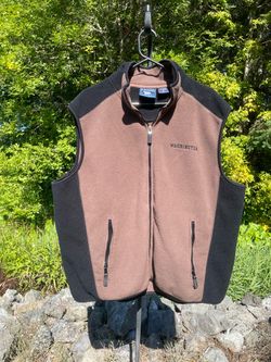 Polar “WASHINGTON” brown/black fleece vest size XL