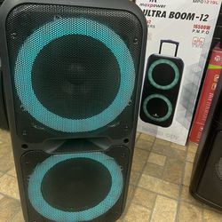 Bluetooth Speaker Boom 12 With 16500W Rechargeable New In Box With Microphone! 🔊