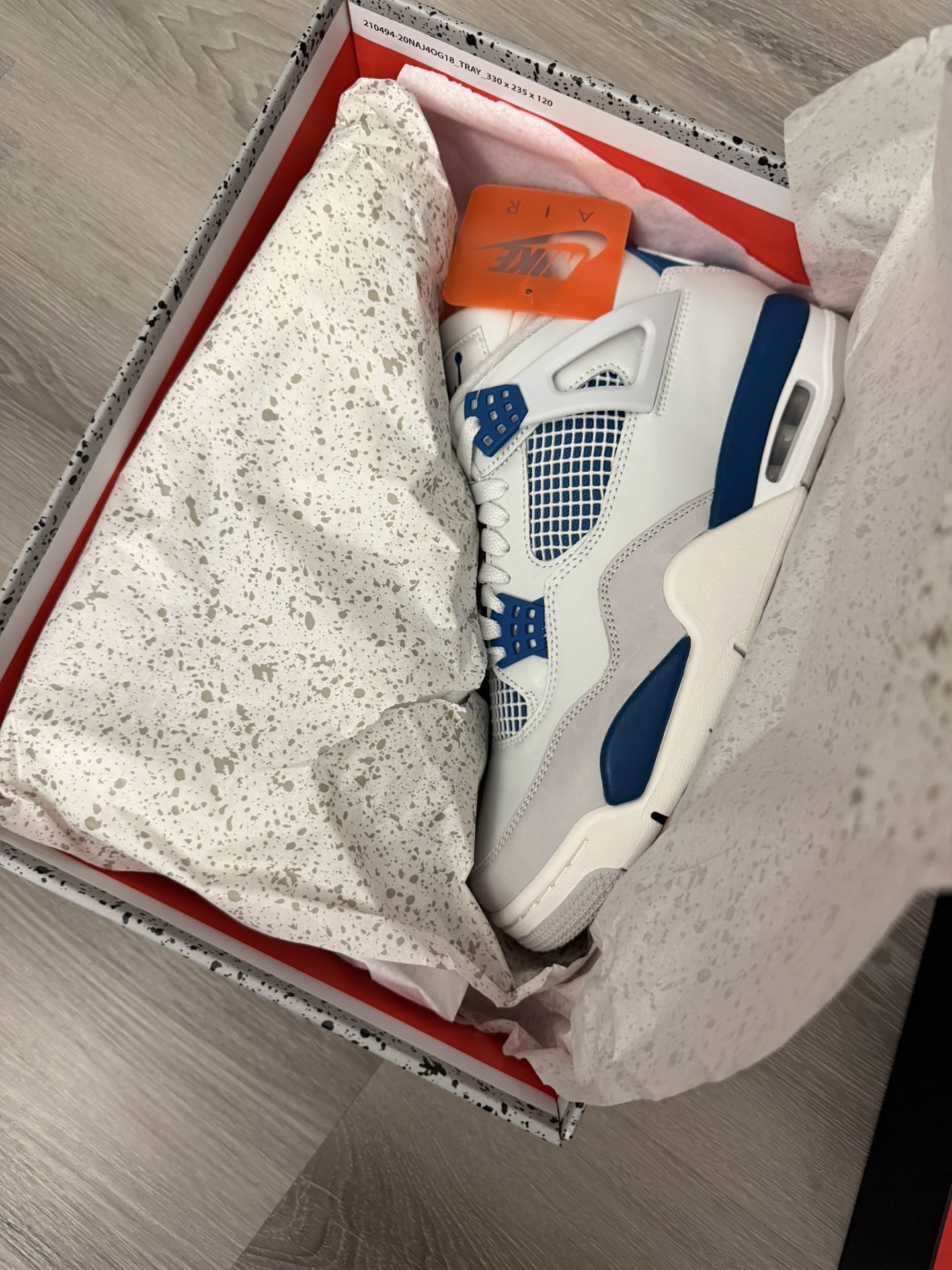 JORDAN 4 RETRO MILITARY BLUE SIZE 8-15