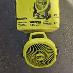 Ryobi 18v Hybrid Fan 