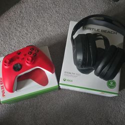 Controller And Headset (XBOX)