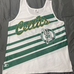 Men's Vintage 80's Starter USA Boston Celtics Mesh Tank Top - Size XL