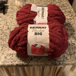Two Skeins Of Large Blanket Yarn, New